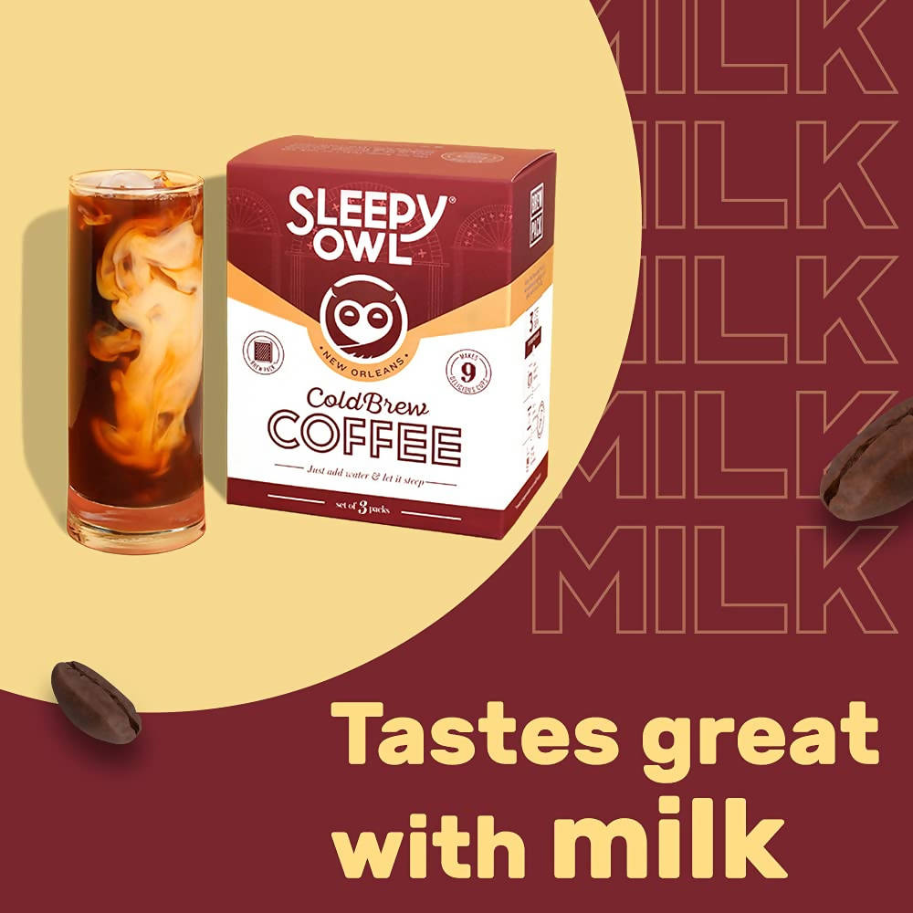Sleepy Owl New Orleans Cold Brew Packs - 50 gm * 3N (Set of 3 Pack)